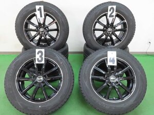 ハリアー RAV4 エクストレイル CX-5 等に 4本 社外 17インチ 7J +38 114.3 スタッドレス DUNLOP ウインターマックス SJ8+ 2021年 225/65R17