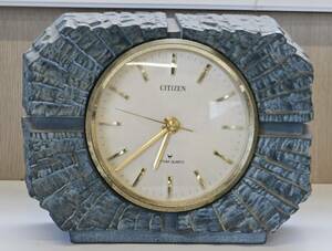 M-7838 【同梱不可】980円～ 稼働品　CITIZEN RHYTHM QUARTZ　置時計　リズムクォーツ　アンティーク