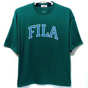 特価/未使用【サイズ=L】 FILA/フィラ/メンズ/半袖/Tシャツ/ビッグシルエット/胸囲=96～104cm/green