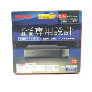 BUFFALO 24時間連続録画対応 3.5インチ 外付けHDD 2TB HDV-SA2.0U3/VC 