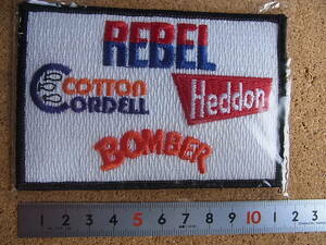 新品 プラドコ ワッペン 4社 REBEL COTTON CORDELL HEDDON BOMBER レーベル コットンコーデル へドン ボーマー
