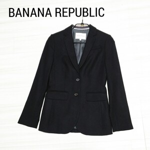 BANANA REPUBLIC バナナリパブリック ジャケット 黒 サイズ0 テーラードジャケット ブラック