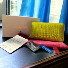 【新品未使用】Lusso ペリーロッソのクロコダイルの長財布