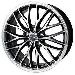 YOKOHAMA BluEarth-Es ES32 195/60R15 Chronus CH-113 メタリックブラックポリッシュ 15インチ 6J+53 5H-114.3 4本セット