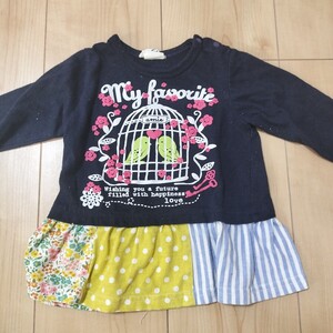 子供服 女の子 カットソー 長袖Tシャツ キッズ　サイズ80