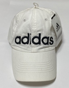 アディダス adidas 吸湿速乾 ADJUSTABLE CAP ローキャップ 帽子 ホワイト 展示未使用品