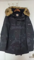 【雷市場（ポンジャン）商品韓国直送】 （ XS ） Carhartt(カーハート) 停泊地 カモフラージュ パディパーカー