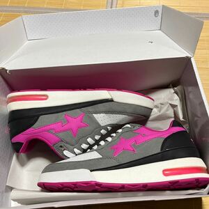 新品未使用　A BATHING APE BAPE KAWS ROAD STA NEON COLOR PINK ピンク　ベイプスタ　スニーカー　28cm 