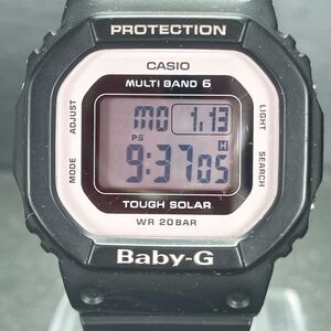 美品 CASIO カシオ Baby-G ベビージー マルチバンド6 BGD-5000U-1B 腕時計 デジタル 電波ソーラー タフソーラー 多機能 動作確認済み