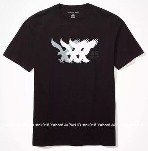 〓SALE!! ラス２!! アメリカンイーグル/US L/AE Graphic Tシャツ/Black