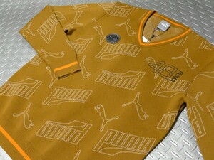 TPM60★秋冬★サンプル品★PUMA GOLF★プーマゴルフ★ジャガードVネックセーター★L/BR