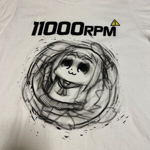 Lサイズ ポプテピピック 11000RPM Tシャツ イニシャルD 頭文字D AE86 大川ぶくぶ しげの秀一 アニメ 漫画 COSPA t-shirt comics anime