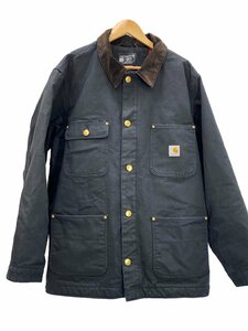 Carhartt◆カバーオール/L/コットン/BLK/無地/C01-M//