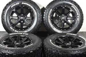 ☆ブラックフォース BF-8 17インチ☆PCD139.7 8J +20☆MONSTA MUD WARRIOR☆ホワイトレター☆LT265/70R17☆プラド ハイラックス FJ☆