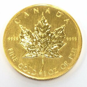 K24IG カナダ メイプルリーフ金貨 1oz 1989 総重量31.1g【CEAS0035】
