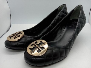 TORY BURCH ウェッジヒールパンプス サイズ7 1/2M 50008681 ブラック ヒール高さ:約6.5cm トリーバーチ