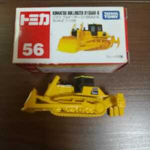 トミカ コマツ ブルドーザー D155AX-6 56 ブレード可動 中古品 箱付き タカラトミー 