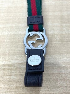 【1753】1円スタート GUCCI グッチ 311 4780D シェリーライン インターロッキング ネックストラップ 個人長期保管品