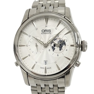 ORIS アートリエ グリニッジ ミーン タイム リミテッドエディション メンズ 腕時計 SS 自動巻 ホワイト系文字盤 01.690.7690.4081