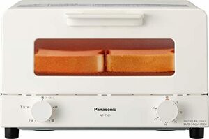 【中古】 パナソニック トースター オーブントースター 4枚焼き対応 30分タイマー搭載 ホワイト NT-T501-W