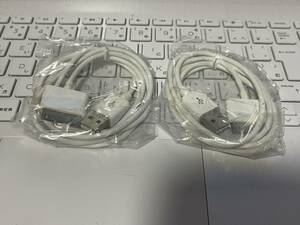 iPod DockConnector USBケーブル 2本セット未使用品 ドッグコネクタ