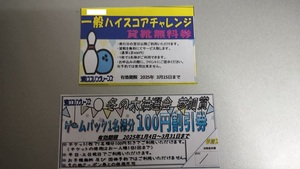 浦和スプリングレーンズ 貸靴無料券 割引券 ボーリング さいたま市 クーポン