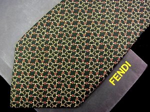 ♪今週の特売980円～♪2330♪良品【FENDI】フェンディ【金具 柄】ネクタイ♪