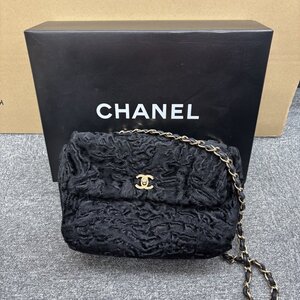 155757◎1円スタート◎【美品】CHANEL シャネル チェーンバッグ マトラッセ ターンロック 黒 レディース 保存箱