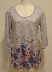 DOROTHY PERKINS ドロシーパーキンス カットソー EUR38 US6 ロンT 七分袖 パープル系 bnbi k2h1217★ 