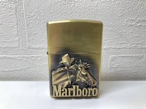 Zippo　ジッポー　マルボロ Marlboro ロデオ カウボーイ　ライター　真鍮製 着火未確認