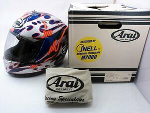 【送料無料】程度上 Arai アライ RX-7 RR4 Hayden ヘイデン Sサイズ 元箱付き ニッキー・ヘイデン