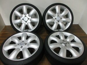 【送料無料・税込み】RH NAQ マキシライト 17in7J+48 4穴PCD100 GY イーグル 195/40R17 R系BMWミニクーパー* 国産コンパクト