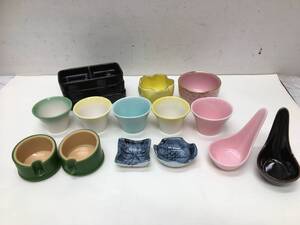 展示品　87★　和食器　★業務用食器 　盛器/珍味入れ　いろいろまとめて16個　懐石/会席/松花堂　仕切皿/二品皿　豆鉢/豆皿