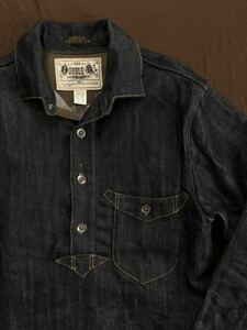 【希少】極美品 世界50着限定 RRL LIMITED EDITION KROUSE PULLOVER DENIM SHIRT ダブルアールエル リミテッド リジッド デニムシャツ S