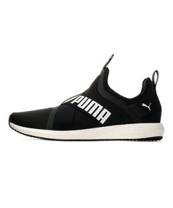 「PUMA」 スリッポン 22.5cm ブラック×ホワイト メンズ