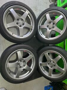 SSR GTV01 ホイール　17インチ　7J +50 5H PCD100 215/45 4本セットプリウス等