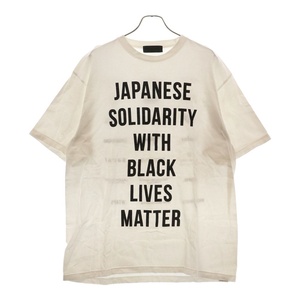 HUMAN MADE ヒューマンメイド JAPANESE SOLIDARITY WITH BLACK LIVES MATTER チャリティ 半袖Tシャツ ホワイト