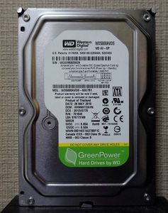 ■正常動作品■WesternDigital製 AVコマンド対応HDD 500GB WD5000AVDS