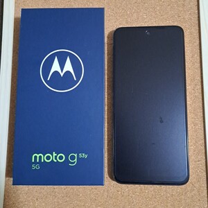 美品 ワイモバイル motorola moto g53y 5G A301MOS ペールピンク SIMロック解除済 送料185円 