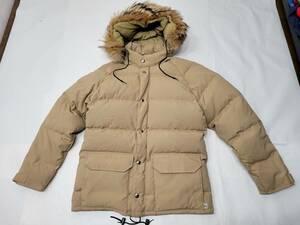 良好 ～90s CANADA製 WOODS ARCTICPARKA カナダ製 アークティックパーカー S ベージュ ダウンジャケット アウトドアウェア ダウンパーカー