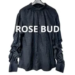 ROSE BUD ローズバッド ブラウス パフスリーブ フリル袖 シャツ 美品