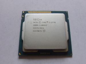 INTEL CPU Core i7 3770 4コア8スレッド 3.40GHZ SR0PK CPUのみ 起動確認済みです