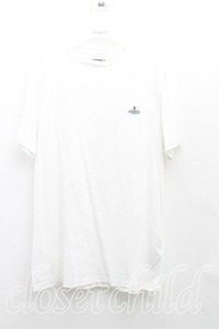 Vivienne Westwood MAN / オーブ刺繍Tシャツ M 白 H-24-08-18-075-ts-OD-ZH