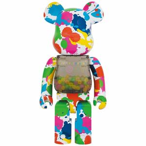 【新品・未使用】MY FIRST BE@RBRICK B@BY COLOR SPLASH Ver. 1000％ ベアブリック メディコムトイ