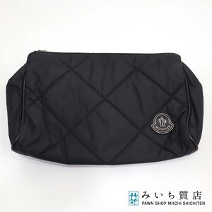 質屋 モンクレール MONCLER ポーチ ブラック 黒 ナイロン 20s209-1 みいち質店