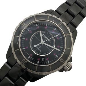 シャネル CHANEL J12 38mm H1635 ブラック セラミック/SS 腕時計 メンズ 中古