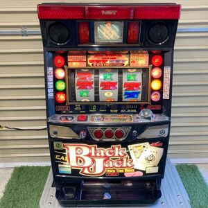 希少 証紙付 4号機 BLACK JACK ブラックジャック 777 実機 家庭用電源 コイン不要機 ボリューム パチスロ スロット 領収書 459