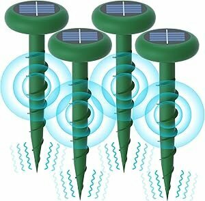 ソーラー式 モグラ撃退器 もぐら 駆除 モグラ退治 もぐら退治 モグラ ネズミ蛇撃退 静かな 芝生 菜園保護　2個セット　CC0310