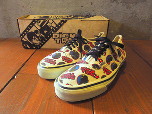 ビンテージ80’s●DEADSTOCK VANS DICK TRACYオーセンティックsize 7 1/2●240213k7-m-snk-255cm 1980sバンズデッドストック