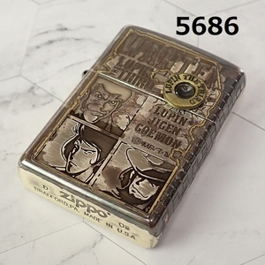 ■AC-5686　ヴィンテージZIPPO　ジッポーライター ルパン三世　ウォンテッド　手配書　火花OK